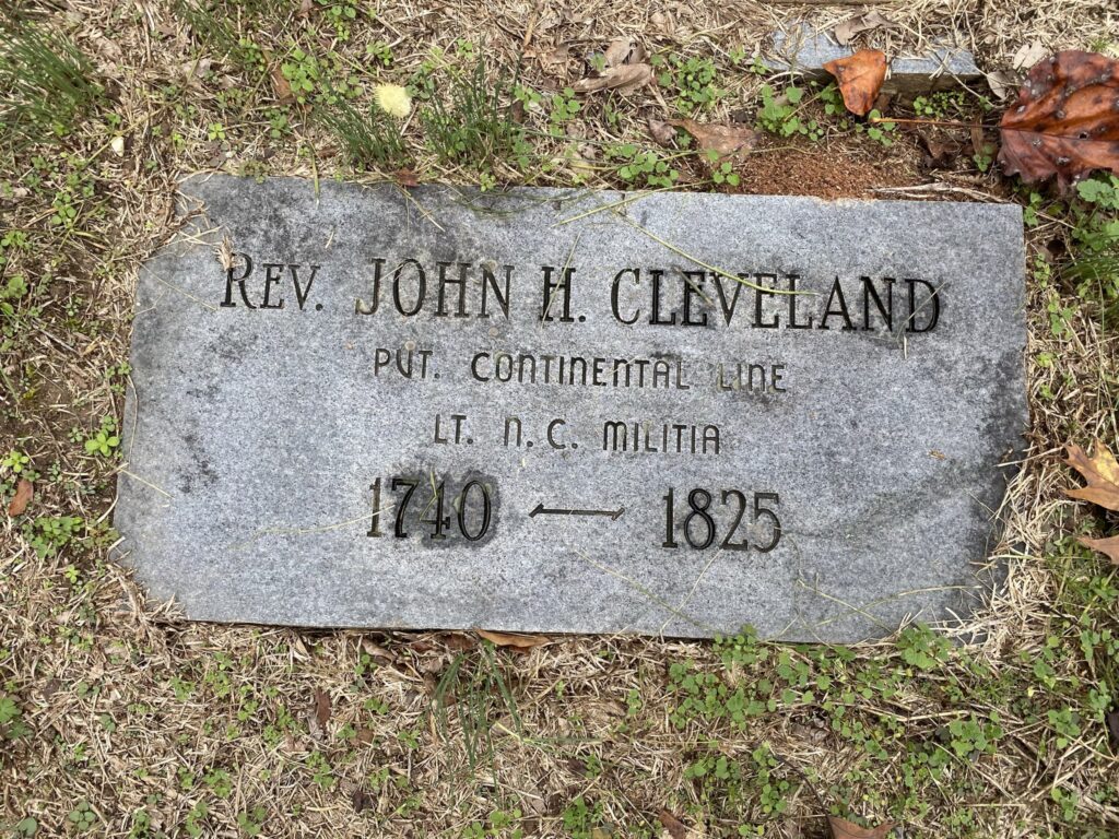 John Cleveland marker, Beaverdam Baptist Church cemetery John Cleveland marker, Beaverdam Baptist Church cemetery